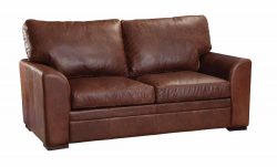 Sofas Seattle 3 Seat Ingrassato Brown - Main Image