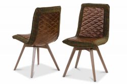 Dining Chairs Stag Lava Leg-Harri Tweed Burns Plaid with Bartollo Diamonds - Main Image