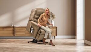 Beaumont Standard Leather Electric Riser Recliner