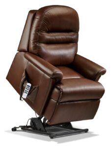 Beaumont Petite Leather Electric Riser Recliner