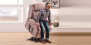 Cartmel Knuckle Royale Fabric Electric Riser Recliner