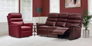 Comfi-sit Standard Leather Reclining 3-seater Settee