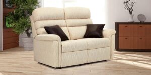 Comfi-sit Small Fabric Fixed 2-seater Settee