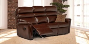 Comfi-sit Small Leather Reclining 3-seater Settee