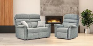 Comfi-sit Standard Fabric Fixed 2-seater Settee