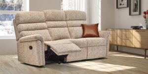 Comfi-sit Small Fabric Reclining 3-seater Settee