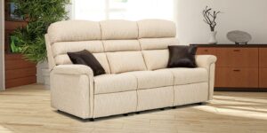 Comfi-sit Small Fabric Fixed 3-seater Settee