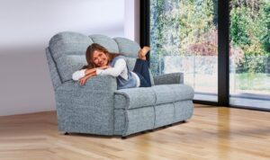 Harrow Standard Fabric Fixed 3-Seater Settee