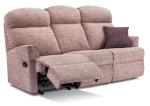 Harrow Small Fabric Reclining 3-Seater Settee