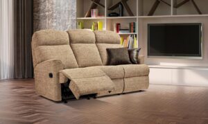 Harrow Standard Fabric Reclining 3-Seater Settee