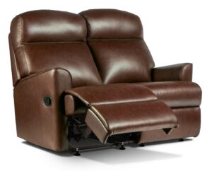 Harrow Small / Standard Leather Reclining 2-Seater Settee