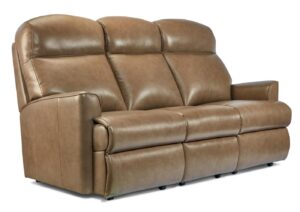 Harrow Small / Standard Leather Fixed 3-Seater Settee