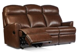 Harrow Small / Standard Leather Reclining 3-Seater Settee