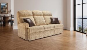 Harrow Small Fabric Fixed 3-Seater Settee
