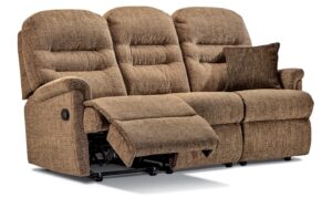 Keswick Small Fabric Reclining 3-Seater Settee