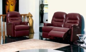 Keswick Small Leather Fixed Chair