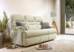 Keswick Small Fabric Fixed 3-Seater Settee