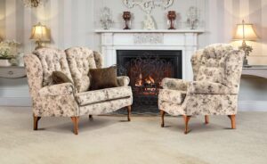Lynton Standard Fabric Fireside Settee