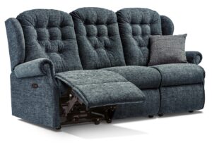 Lynton Small Fabric Reclining 3-Seater Settee