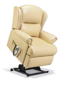 Malvern Small Leather Electric Riser Recliner
