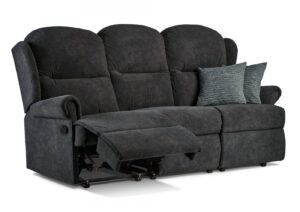 Malvern Standard Fabric Reclining 3-Seater Settee