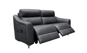 GPlan – Monza 3 Seater Double Manual Recliner Sofa with Metal Feet
