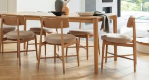 Gplan – Winchester Flora Dining Chair Pair – Taupe