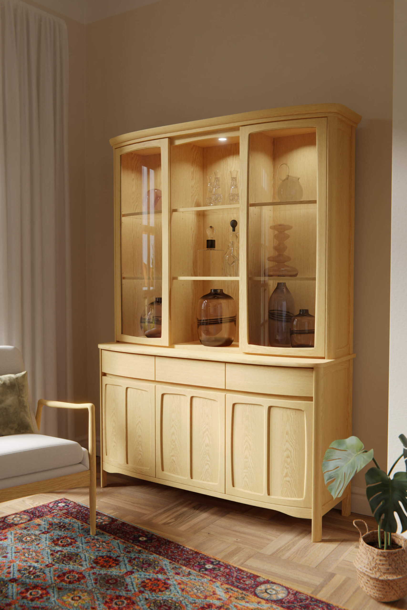 Shadows Wide Display Top (Oak) - Main Image