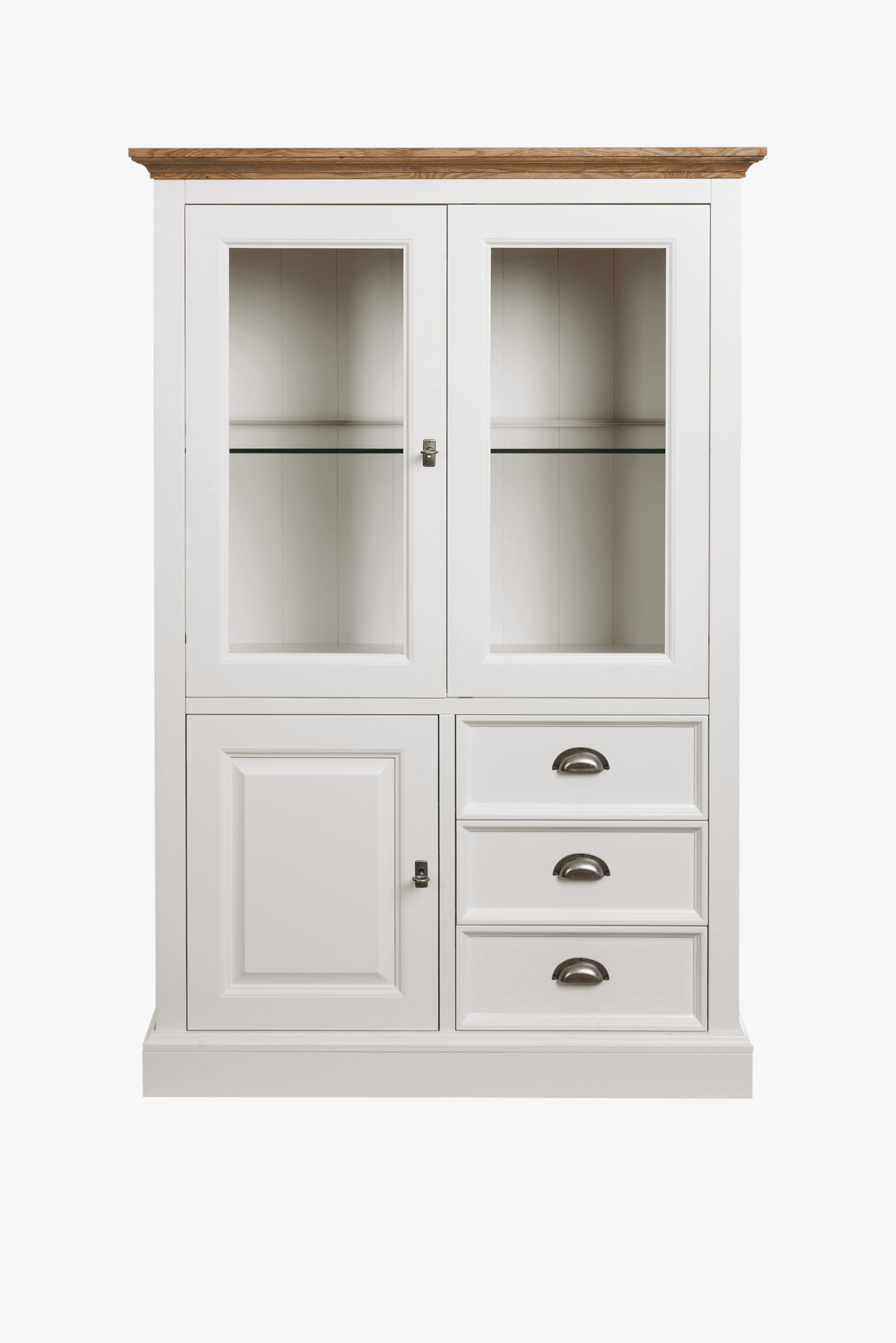 Oakdale 3 Door 3 Drawer Highboard (Oak) - Main Image