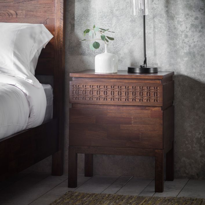 Boho Bedside 2 Drawer Chest - Main Image