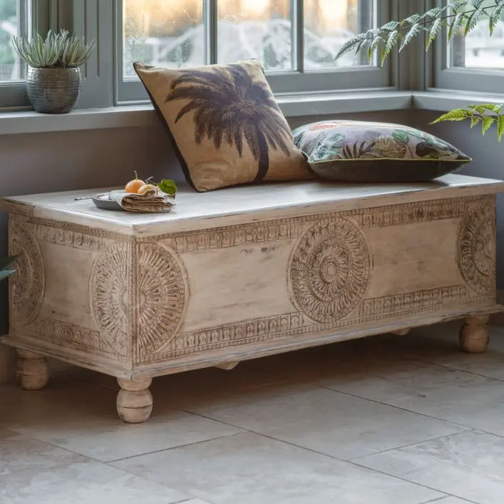 Satara Storage Table Bench - Gallery Image