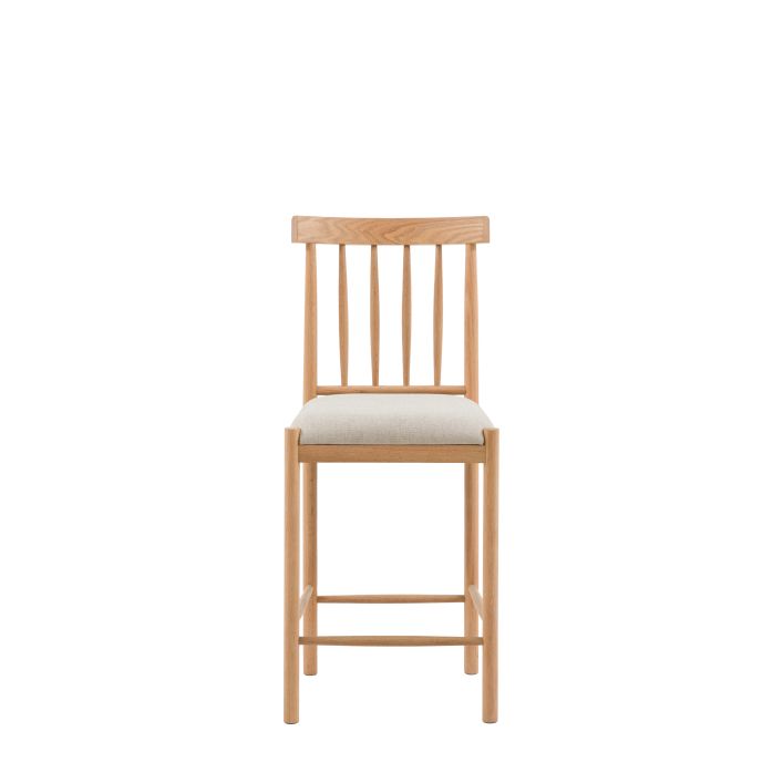 Eton Upholstered Bar Stool Natural 2pk - Main Image