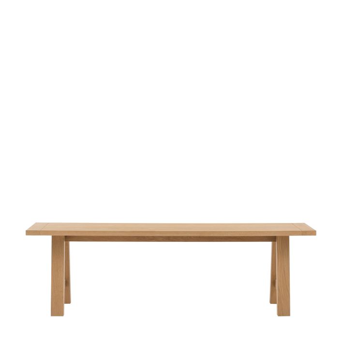 Eton Trestle Dining Bench Natural - Main Image