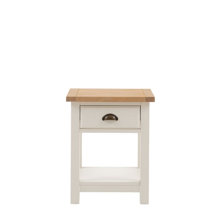 Eton 1 Drawer Bedside White - Main Image