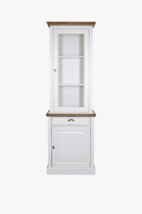 Millau 2 Door 1 Drawer Display Cabinet (Oak)