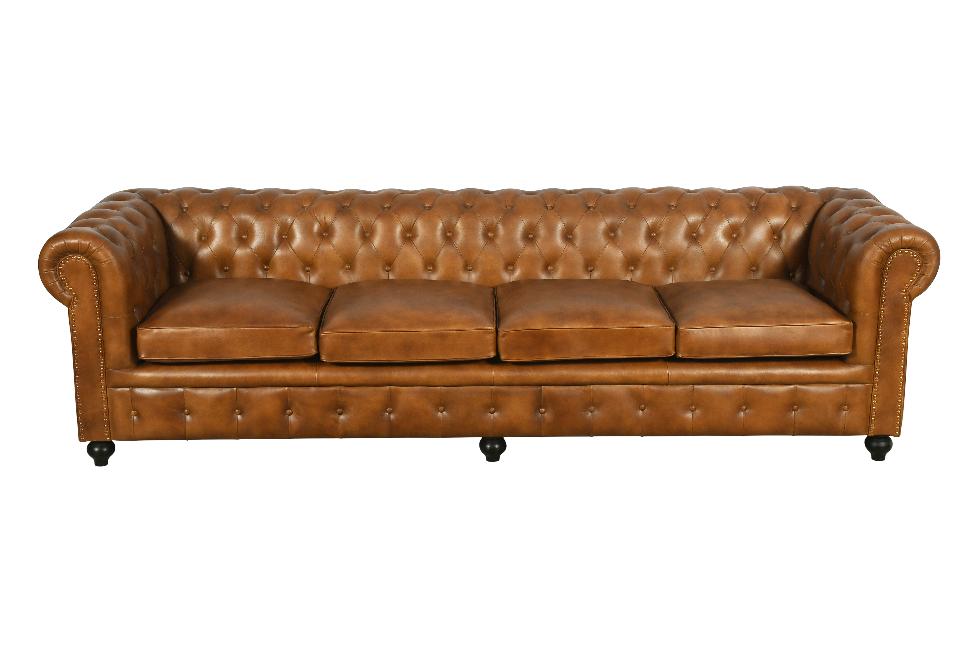 Andreas 4 Seat Sofa Brown - Gallery Image