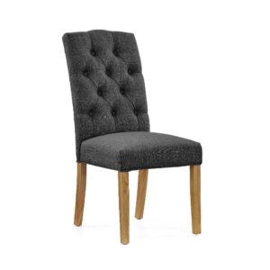 Ilchester – Button Back Chair Charcoal