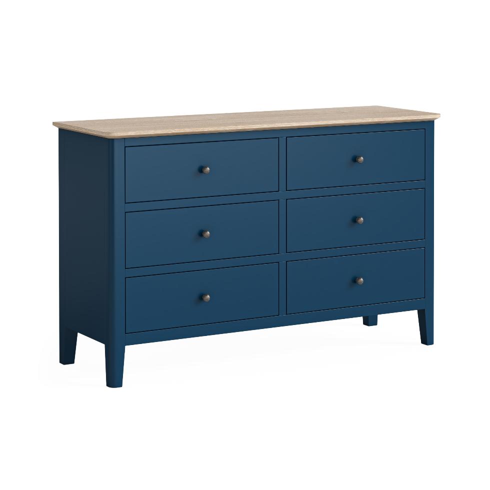 Marlow - Chest 6 Drawers Navy - Main Image