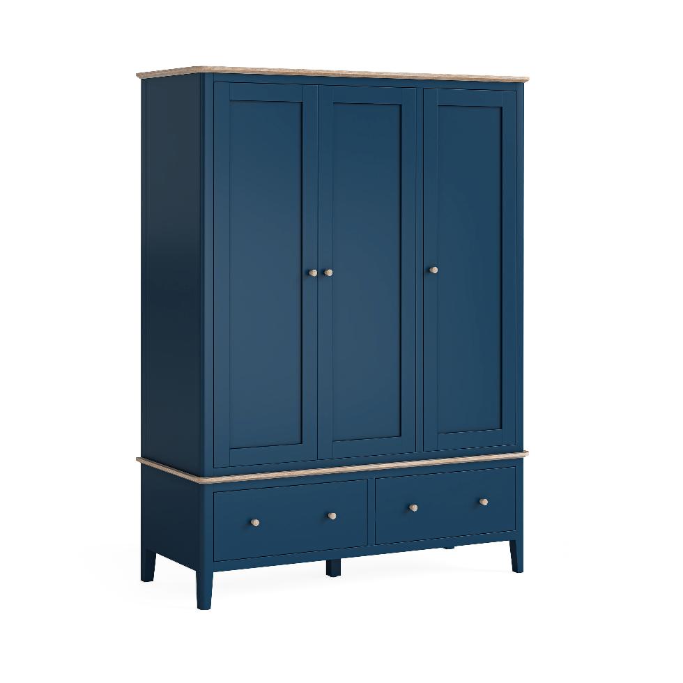 Marlow - Triple Wardrobe Navy - Main Image