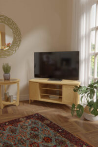 Evian Corner TV Unit (Oak)