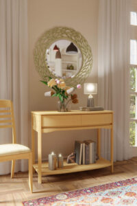 Evian Large Console Table (Oak)