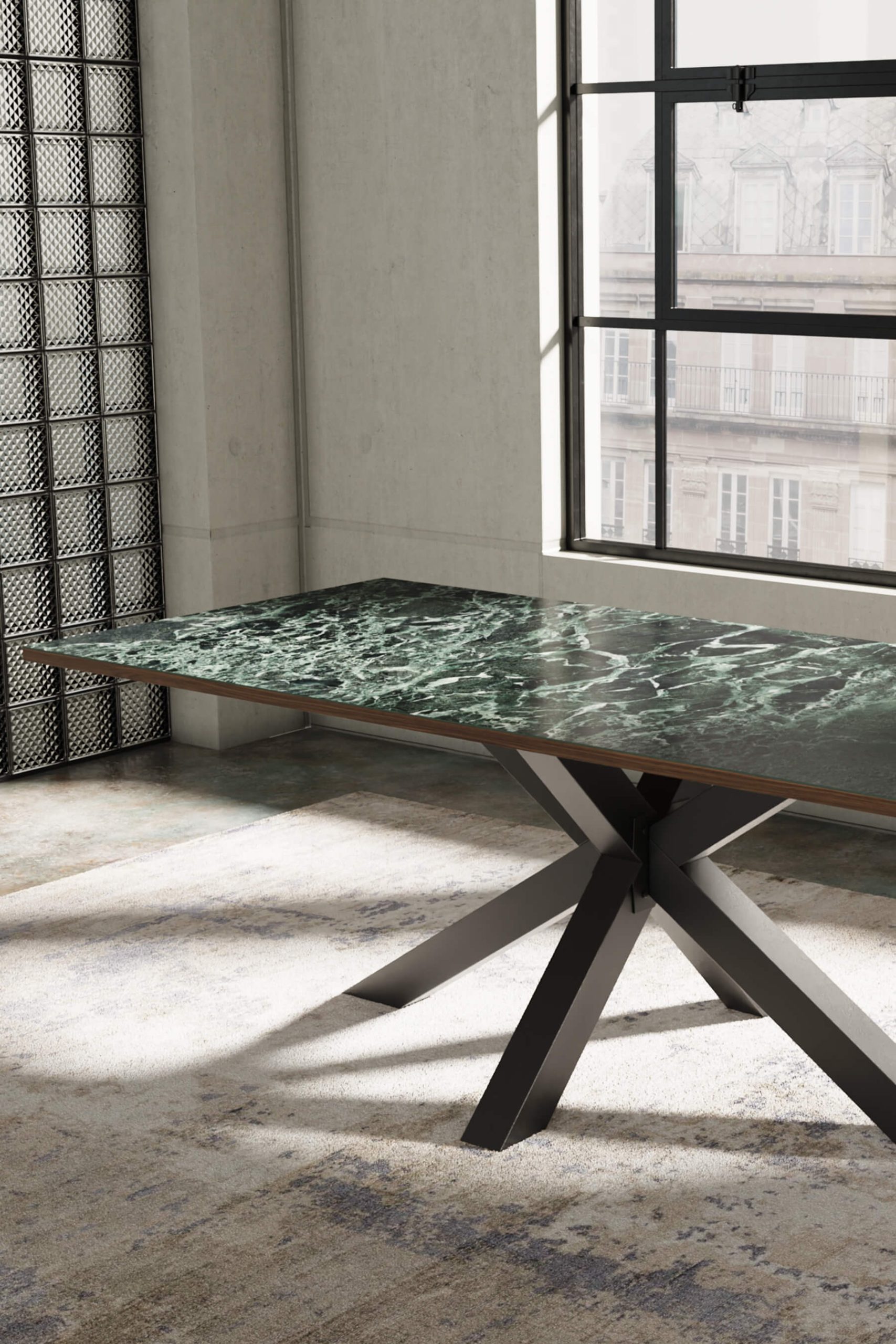 Alabastro Dining Table R – Metal Leg - Main Image