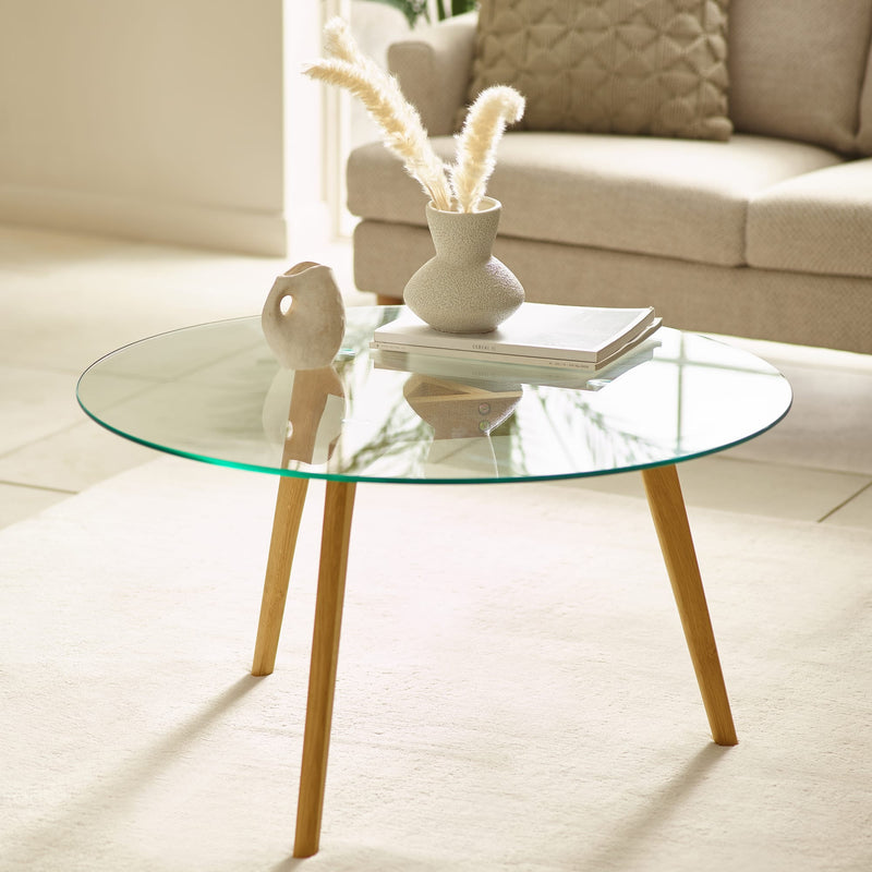 Bryant Round Glass Coffee Table - Main Image
