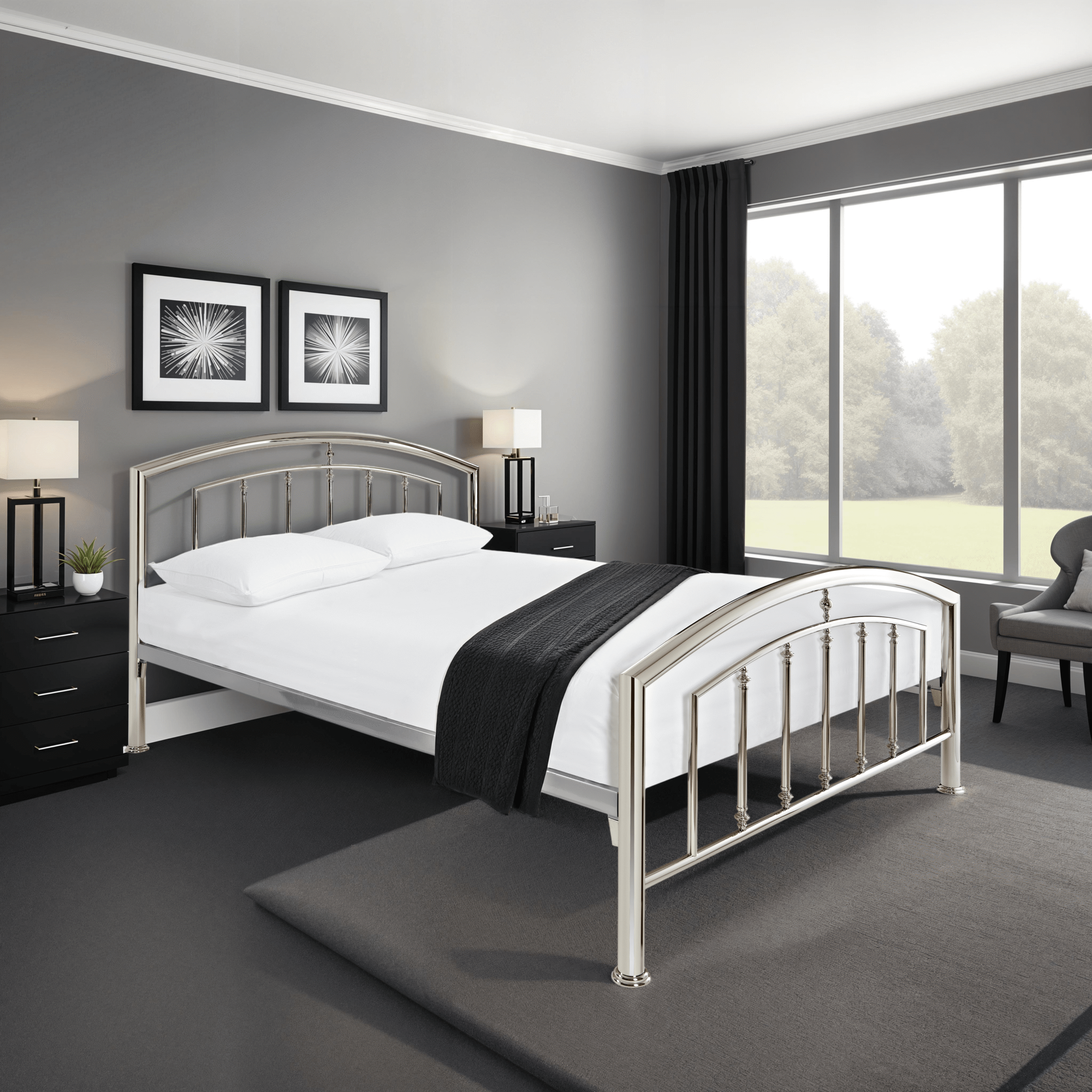 Cadiz Chrome | Premier metal beds | 50014 - Main Image