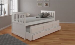 Crowther – Captains Bed White | Guest Beds | Bunk Beds | 50075