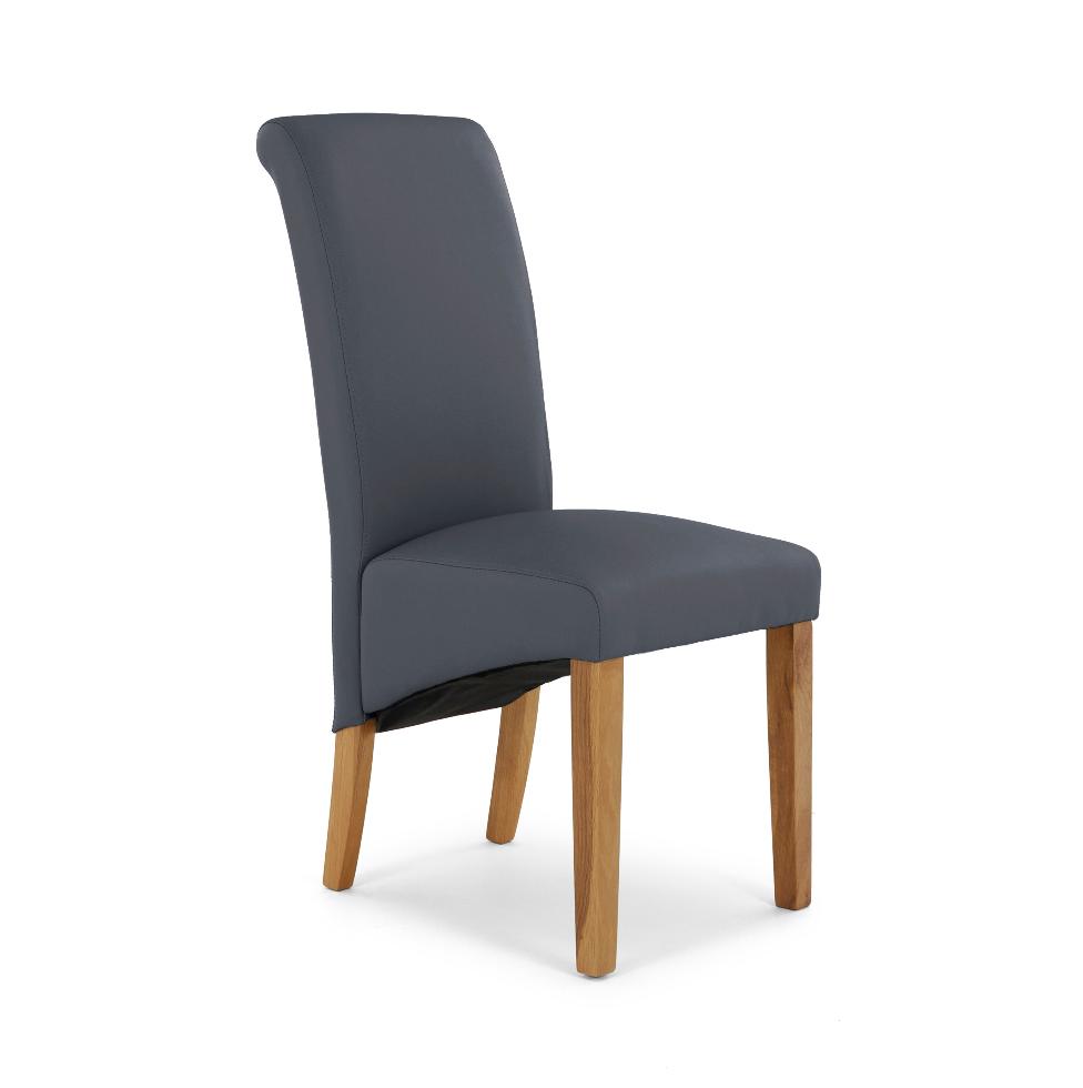 Bergen - Darcy Chair Grey Pu - Main Image
