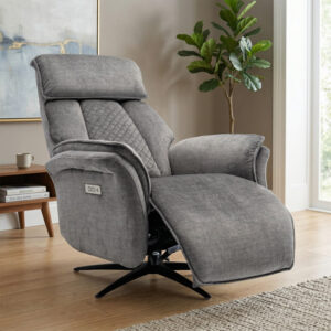 Chatsworth – Swivel Electric Armchair (Grey)