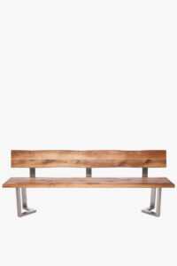 Deauville Bench with a Back C (M – Shaped Leg, 3 x 6 cm)