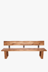 Deauville Bench with a Back F (U – Shaped Leg, 4 x 10 cm)