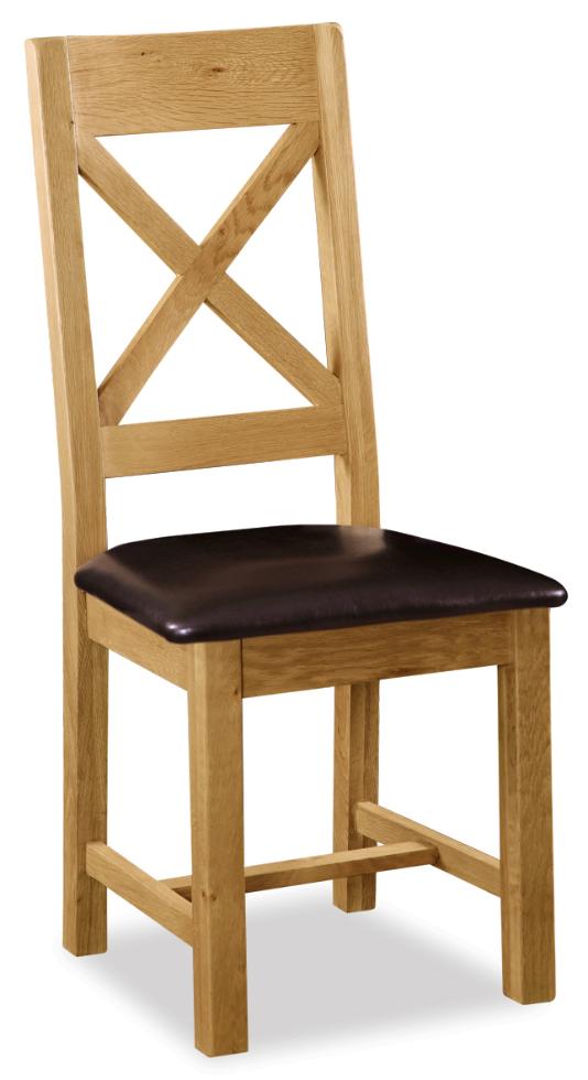 Salisbury - Cross Back Chair With Pu Seat - Main Image